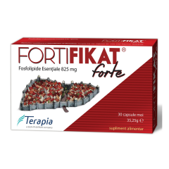 FortiFikat FORTE , Fosfolipide esentiale 825mg, 30capsule, Terapia